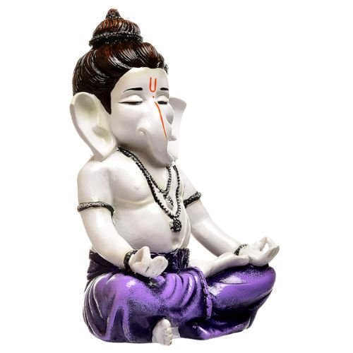 Beautiful Lord Ganesha Sitting In Yoga Position Best & Unique Design for Home Decor - Karigaari India Aesthetic Home Decor