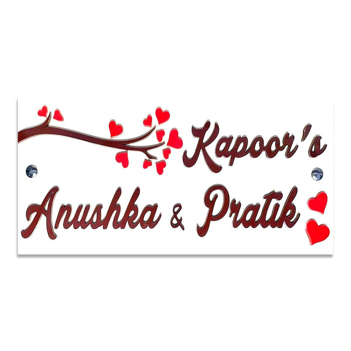 Beautiful Wooden Name Plate for Home Durable Stylish Custom - Karigaari India Aesthetic Home Decor