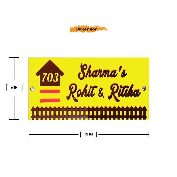 Durable Custom Wooden Name Plate for House Stylish Personalized - Karigaari India Aesthetic Home Decor