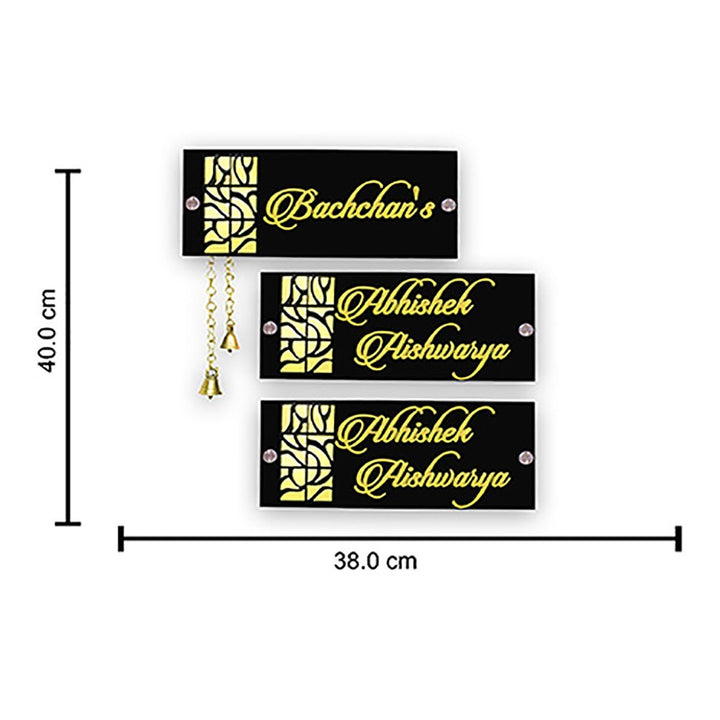 Personalized Custom Acrylic Name Plate for House Durable Sturdy - Karigaari India Aesthetic Home Decor