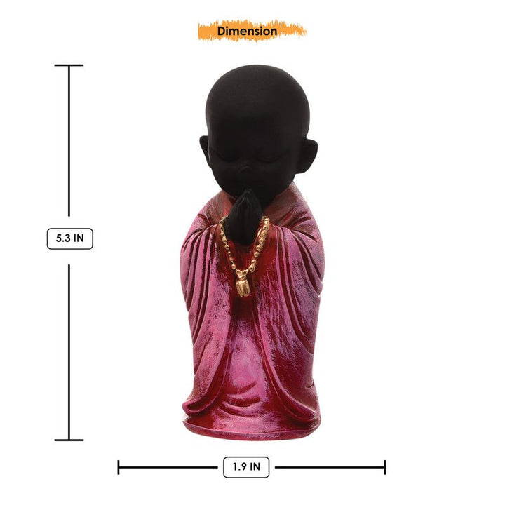 Handcrafted Ployresin Three Multicolour Pieces Standing And SItting  Lord Buddha Statue Showpiece Home Decor/Office Decor/Spiritual Gift - Karigaari India Aesthetic Home Decor