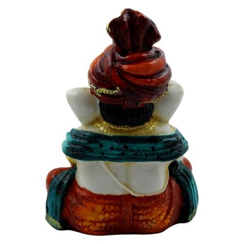 Lord Ganesha Playing Old Style Piaono Idol for Home Decor - Karigaari India Aesthetic Home Decor