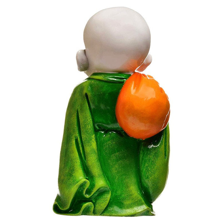 Handcrafted Ployresin Lord Buddha Multicolour Laughing And Standing Statue Showpiece Home Decor/Office Decor/Spiritual Gift - Karigaari India Aesthetic Home Decor