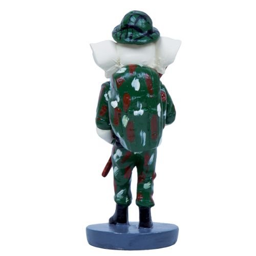 Unique Design Lord Ganesha In Soldier Uniform Holding Indian Flag Best Item for Home Decor - Karigaari India Aesthetic Home Decor