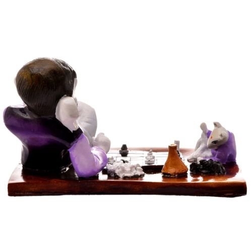Unique Little Lord Ganesha Playing Chess With Mouse Best Item for Home Decor - Karigaari India Aesthetic Home Decor
