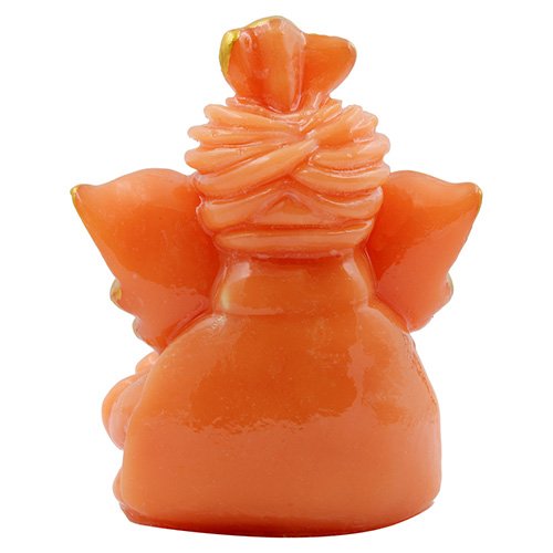 Small Lord Ganesha Sitting Idol Orange And Pink Ornaments Best for Home Decor - Karigaari India Aesthetic Home Decor