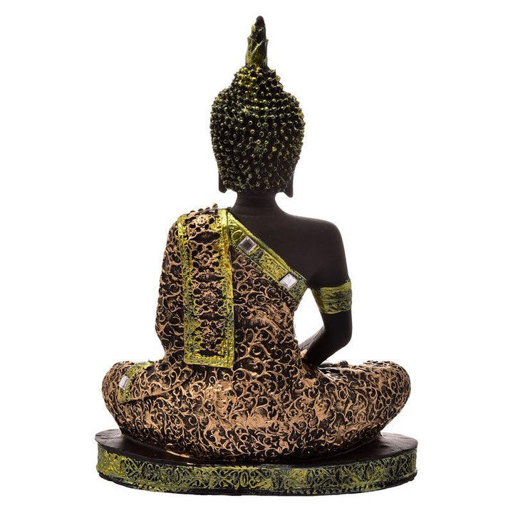 Handcrafted Ployresin Lord Buddha Meditating Statue Multicolour Showpiece Home Decor/Office Decor/Spiritual Gift - Karigaari India Aesthetic Home Decor