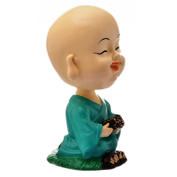 Handcrafted Ployresin Lord Buddha Green Sitting Statue  Showpiece Home Decor/Office Decor/Spiritual Gift - Karigaari India Aesthetic Home Decor