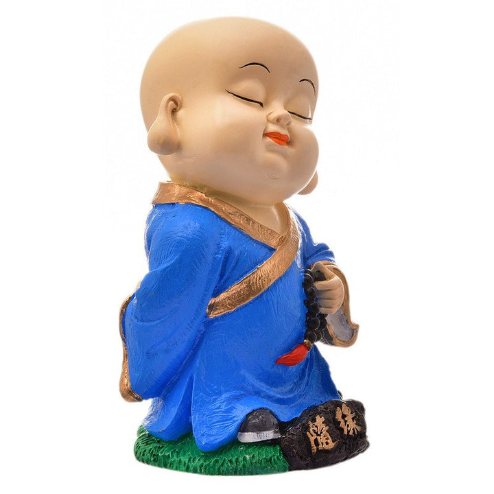 Handcrafted Ployresin Lord Buddha Dark Blue Thinking Standing Statue  Showpiece Home Decor/Office Decor/Spiritual Gift - Karigaari India Aesthetic Home Decor