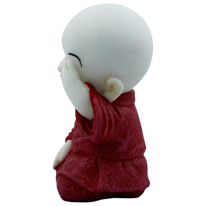 Handcrafted Ployresin Lord Buddha Sitting And Putting Hand On Eye Statue Showpiece Home Decor/Office Decor/Spiritual Gift - Karigaari India Aesthetic Home Decor