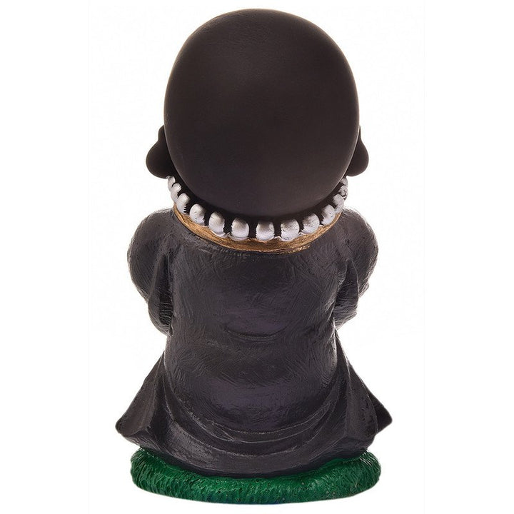 Handcrafted Ployresin Praying Lord Buddha Statues Showpiece Home Decor/Office Decor/Spiritual Gift, Black - Karigaari India Aesthetic Home Decor