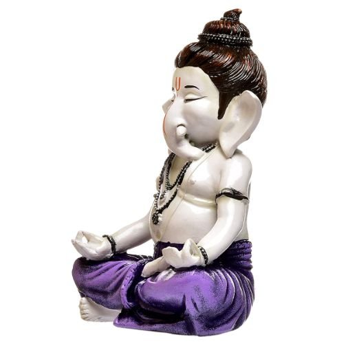 Beautiful Lord Ganesha Sitting In Yoga Position Best & Unique Design for Home Decor - Karigaari India Aesthetic Home Decor