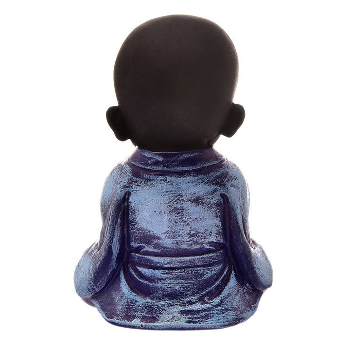 Handcrafted Ployresin Purple Colour Sitting And Praying Lord Buddha Statue Showpiece Home Decor/Office Decor/Spiritual Gift - Karigaari India Aesthetic Home Decor