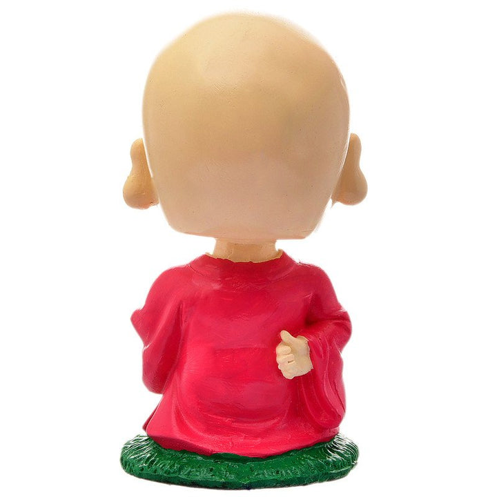 Handcrafted Ployresin Lord Buddha Praying And Standing  Statue  Showpiece Home Decor/Office Decor/Spiritual Gift, Pink - Karigaari India Aesthetic Home Decor