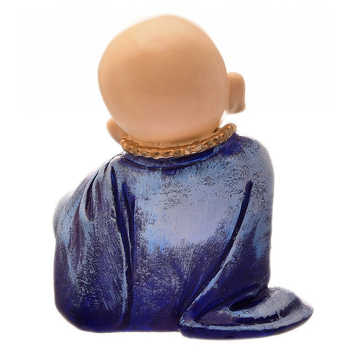 Handcrafted Ployresin Lord Buddha Smiling And Putting Fingers On Mouth Purple Colour  Statue  Showpiece Home Decor/Office Decor/Spiritual Gift - Karigaari India Aesthetic Home Decor