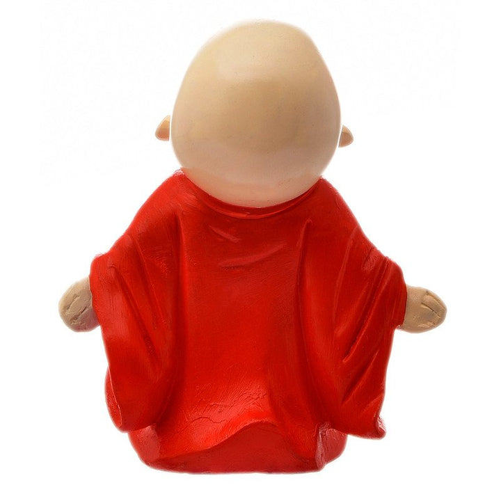 Handcrafted Ployresin  Orange Colour Lord Buddha Standing Statue  Showpiece Home Decor/Office Decor/Spiritual Gift - Karigaari India Aesthetic Home Decor