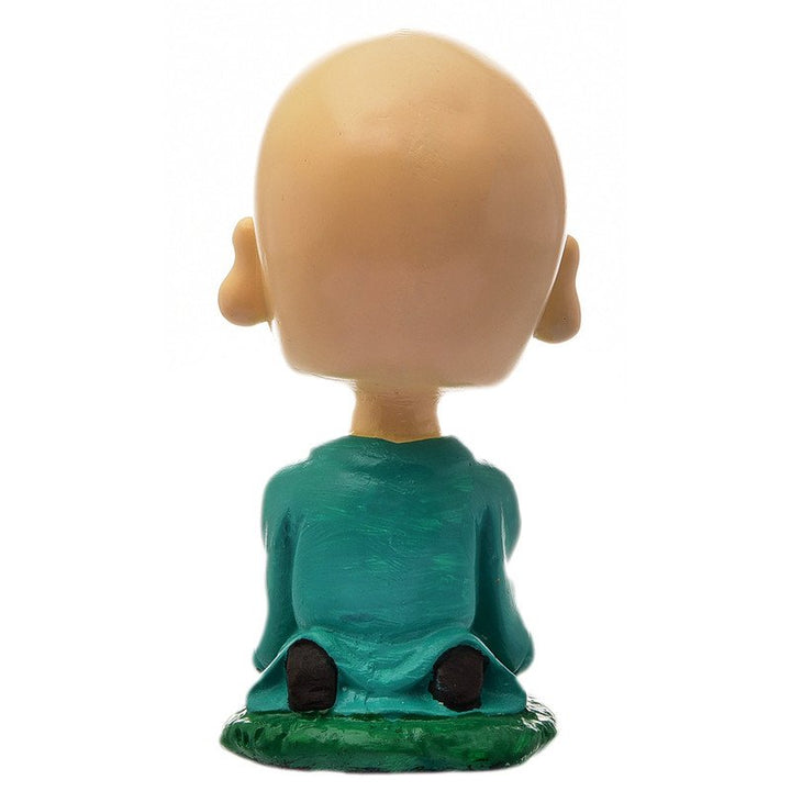 Handcrafted Ployresin Lord Buddha Green Sitting Statue  Showpiece Home Decor/Office Decor/Spiritual Gift - Karigaari India Aesthetic Home Decor