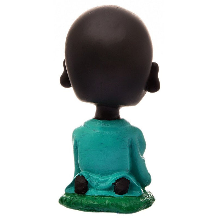 Handcrafted Ployresin Lord Buddha Sitting Dark Green Colour  Statue  Showpiece Home Decor/Office Decor/Spiritual Gift - Karigaari India Aesthetic Home Decor