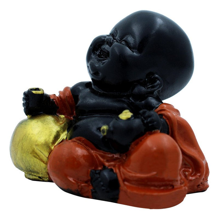 Handcrafted Ployresin Lord Buddha Sitting Statue Showpiece Home Decor/Office Decor/Spiritual Gift, Multicolour - Karigaari India Aesthetic Home Decor