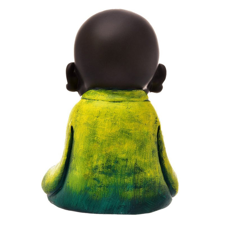 Handcrafted Ployresin Lord Buddha Light Green Colour Praying And Sitting Statue Showpiece Home Decor/Office Decor/Spiritual Gift - Karigaari India Aesthetic Home Decor