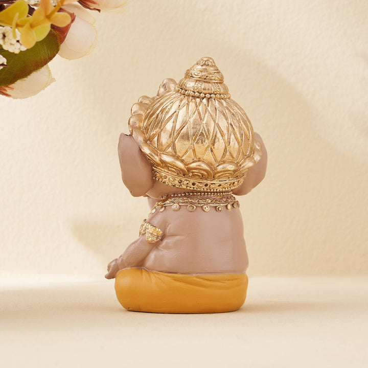 Meditative Ganesha Idol – A Symbol of Stillness & Strength - Karigaari India Aesthetic Home Decor