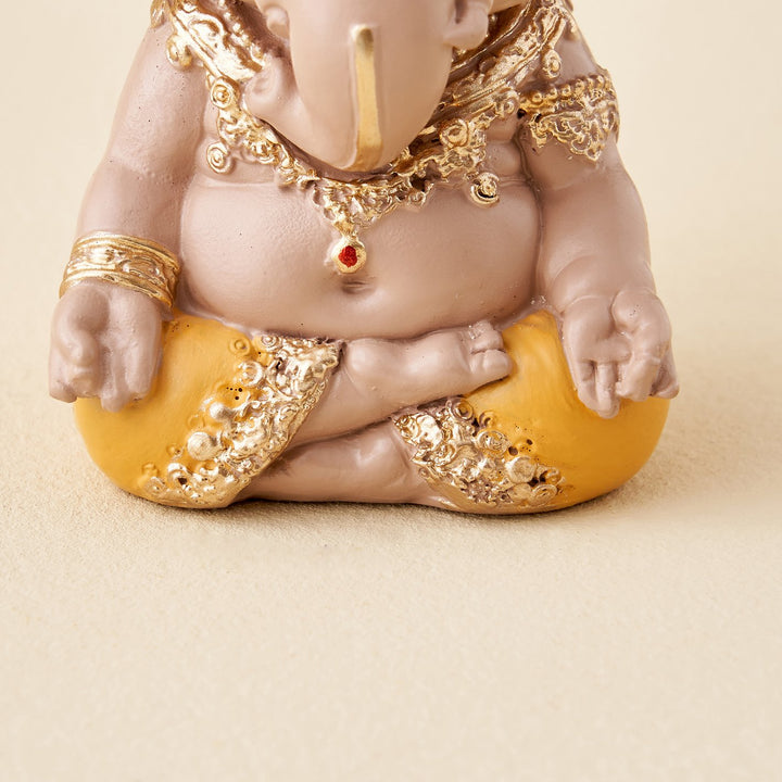 Meditative Ganesha Idol – A Symbol of Stillness & Strength - Karigaari India Aesthetic Home Decor