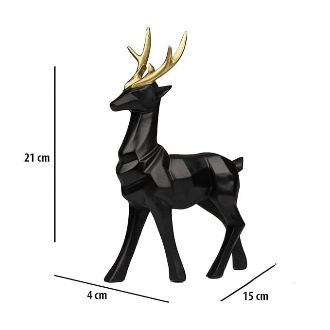 Geometric Deer Figurines - Modern Home Decor - Karigaari India Aesthetic Home Decor