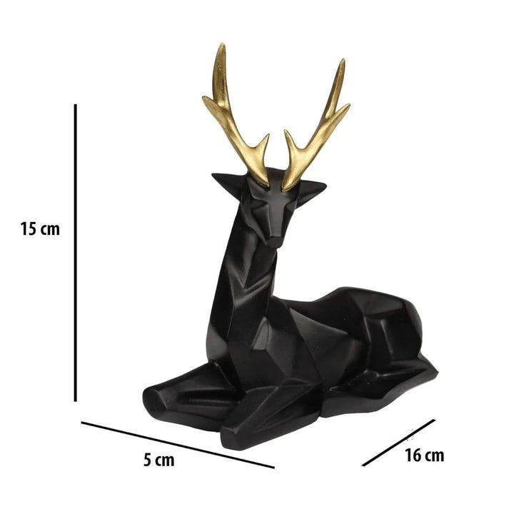 Geometric Deer Figurines - Modern Home Decor - Karigaari India Aesthetic Home Decor