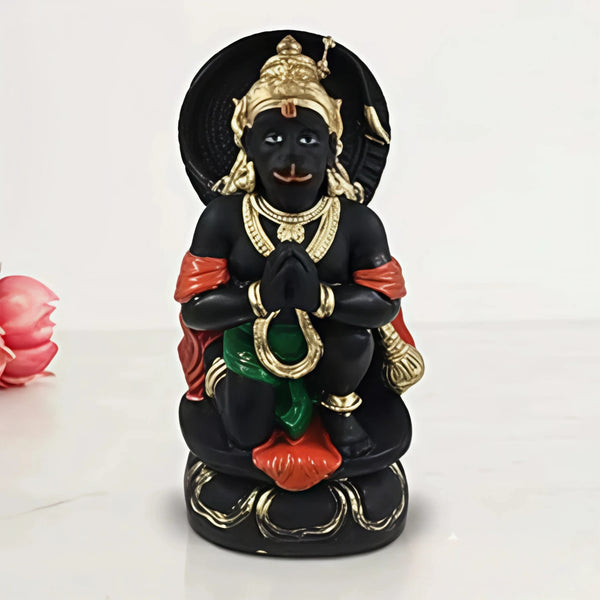 Black Hanuman Idol for Home Decor