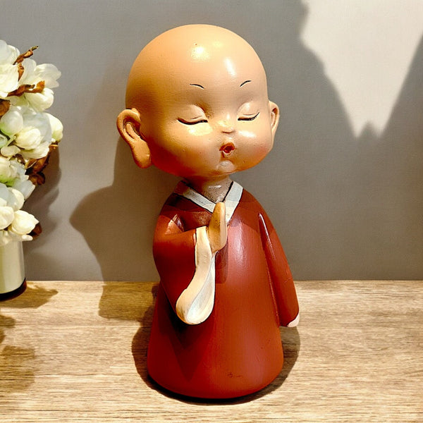 Resin Standing Buddha Figurine | Spiritual Home Décor & Meditation Statue | Tabletop, Shelf & Living Room Accent | Gift for Home & Office