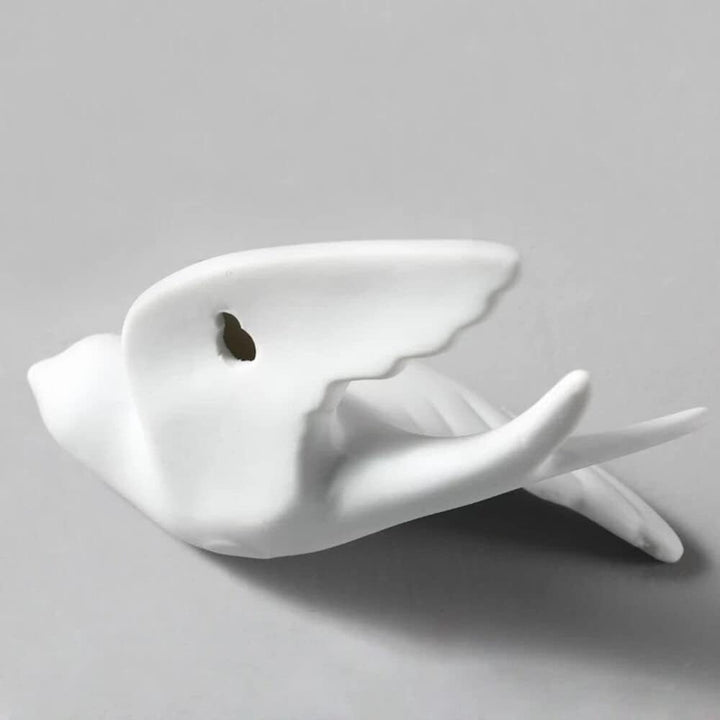 Elegant Bird Wall Hangings - Minimalist White Home Decoration - Karigaari India Aesthetic Home Decor