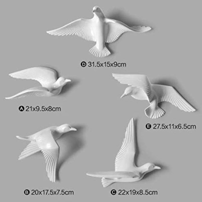 Handcrafted Swallow Flock Decor - Set of 10 - Karigaari India Aesthetic Home Decor