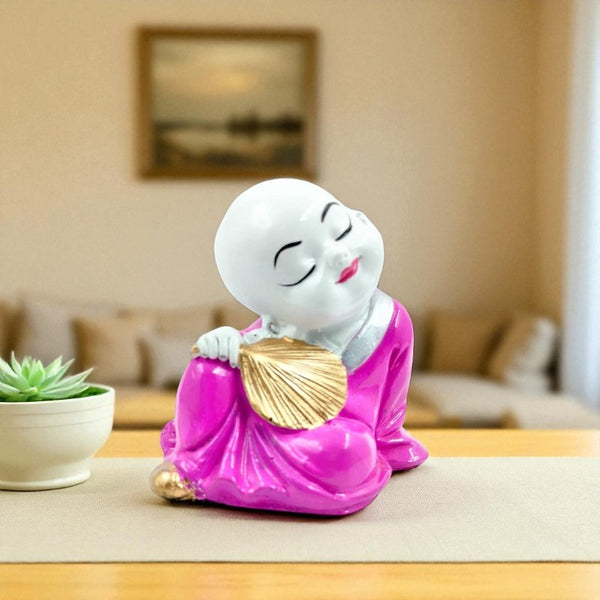 Divine Golden Meditating Buddha Idol  | Polyresin Serene Zen Statue for Inner Peace, Enlightenment & Auspicious Home Decor