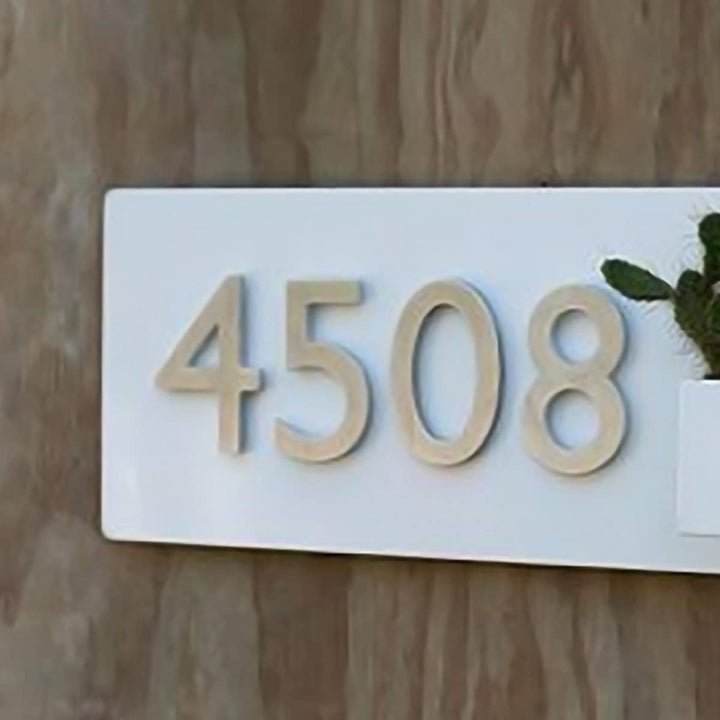 Wooden Black Vertical Number plate for Home Decor - Karigaari India Aesthetic Home Decor