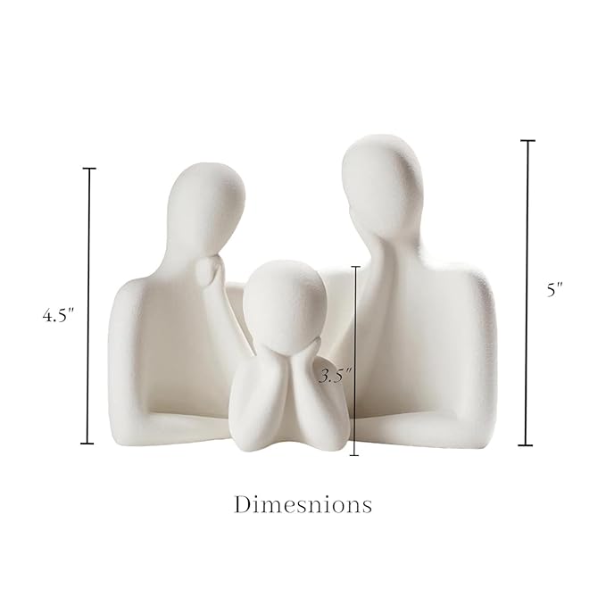 Abstract Family Figurines Resin - Elegant Home Gift - Karigaari India Aesthetic Home Decor