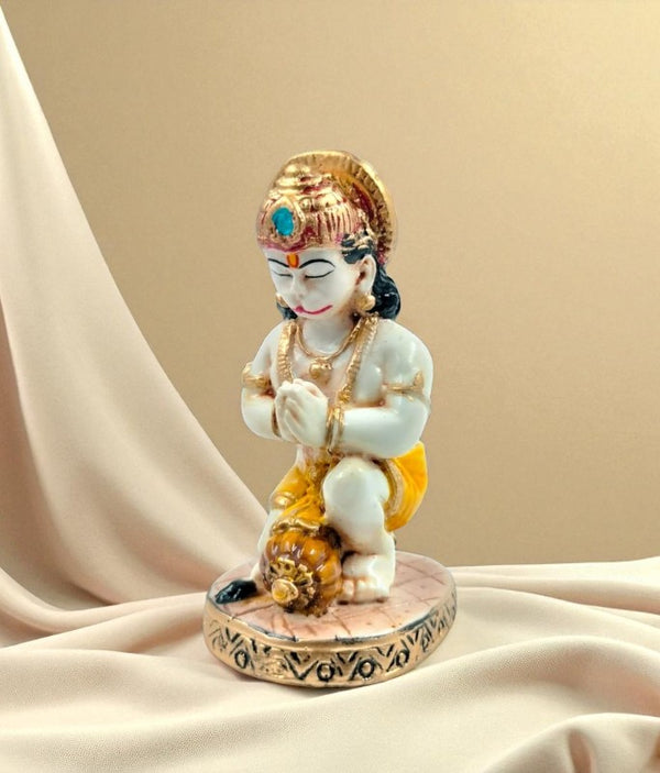Powerful Panchmukhi Hanuman Idol | Polyresin Five-Headed God Statue for Ultimate Protection, Strength & Divine Blessings