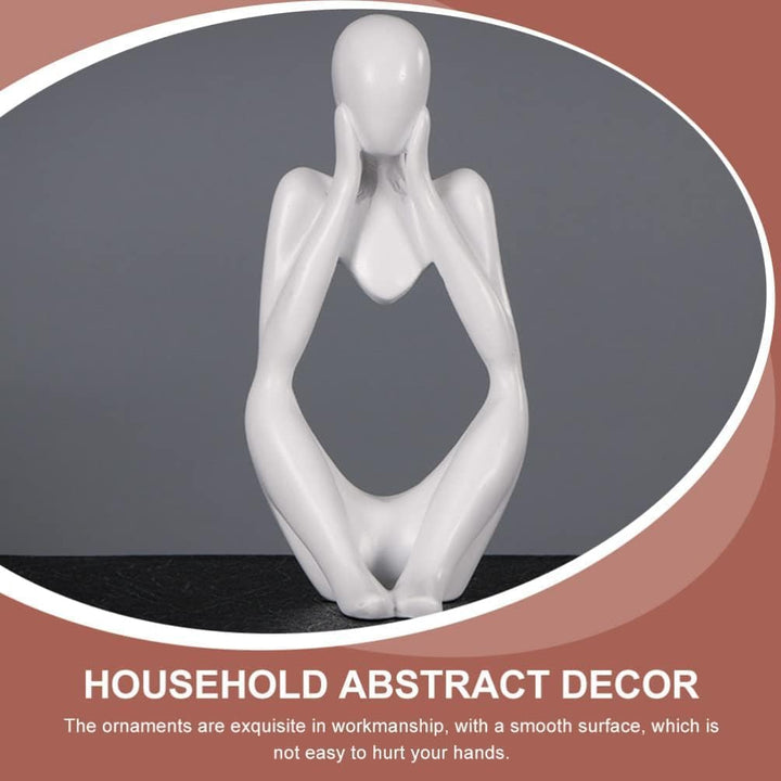Abstract Meditative Thinker Statues Mindfulness-Inspired Decor for Modern Homes - Karigaari India Aesthetic Home Decor
