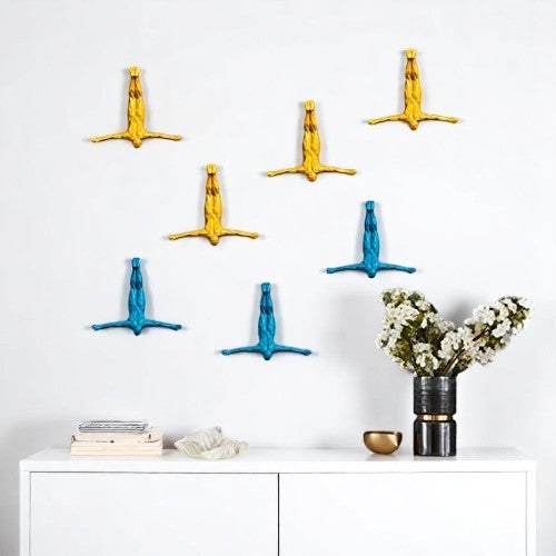 Unique Decorative Diver Hook Trio - Karigaari India Aesthetic Home Decor