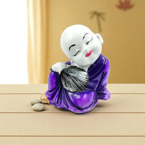 Modern Zen Sitting Buddha Idol | Polyresin Abstract Meditation Statue for Tranquil Home Decor & Mindful Gifting