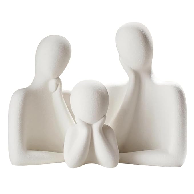 Abstract Family Figurines Resin - Elegant Home Gift - Karigaari India Aesthetic Home Decor