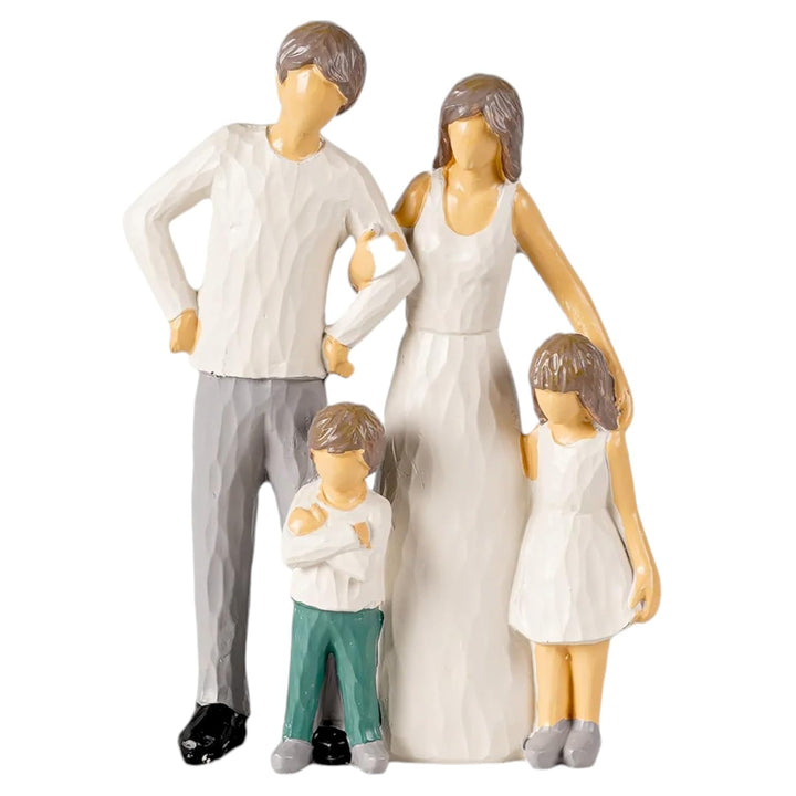 Family Figurine: "Together Forever" Resin Sculpture - Karigaari India Aesthetic Home Decor