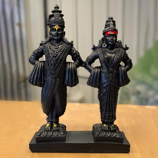 Divine Resin Vitthal Stand Statue  | Serene Lord Vithoba Idol for Home Temple, Pooja & Auspicious Gifting | Pandurang Murti