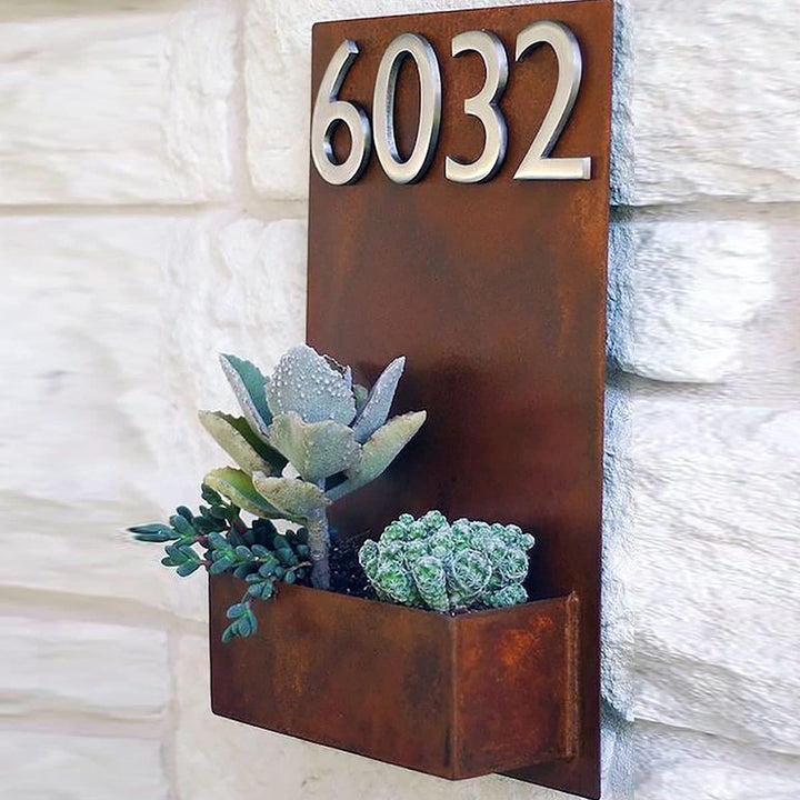 Artisan Charm: Personalized Wooden House Number Plate for House Decor - Karigaari India Aesthetic Home Decor