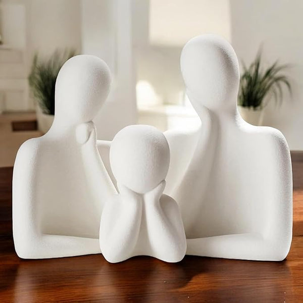 Abstract Family Figurines Resin - Elegant Home Gift