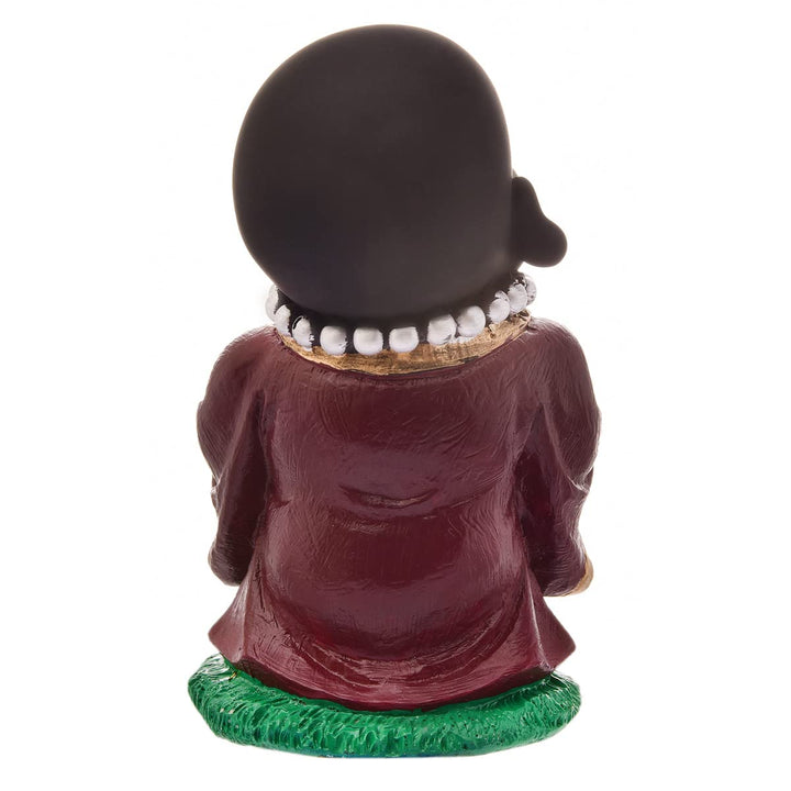 Handcrafted Ployresin Black And Brown  Lord Buddha Statue Showpiece Home Decor/Office Decor/Spiritual Gift - Karigaari India Aesthetic Home Decor