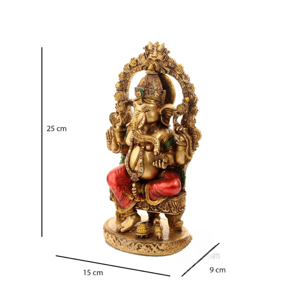 Resin Ganesha Figurine – Elegant Lord Ganesh Idol for Home Décor, Office & Gifting