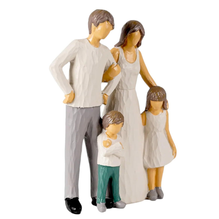 Family Figurine: "Together Forever" Resin Sculpture - Karigaari India Aesthetic Home Decor