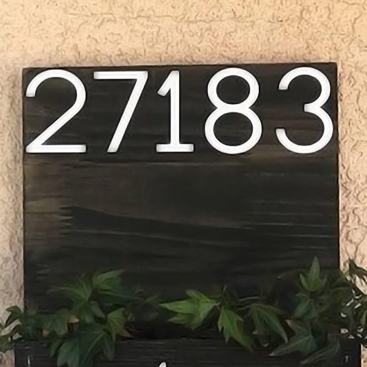 Custom Wood: Handcrafted House Number Plaque for House Decor - Karigaari India Aesthetic Home Decor
