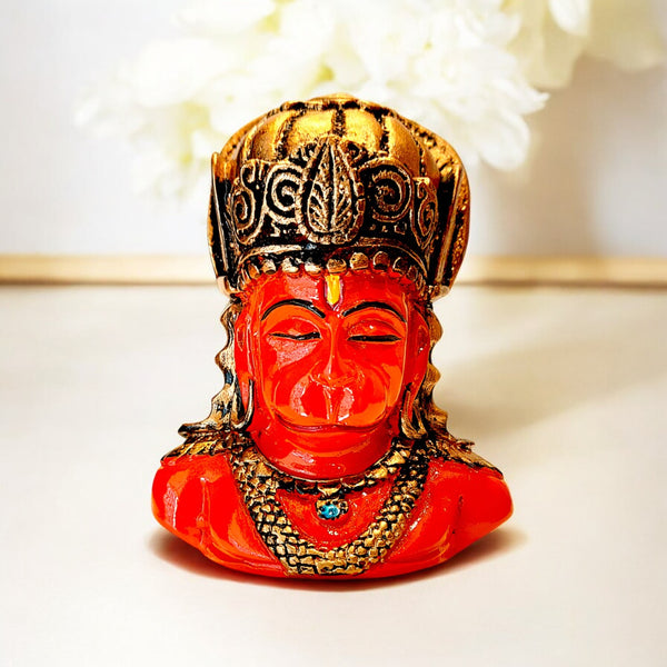 Divine Lord Hanuman Idol for Home & Office | Premium Resin Murti for Pooja Room, Car Dashboard & Gifting | Spiritual Decor | Vastu Positive Showpiece
