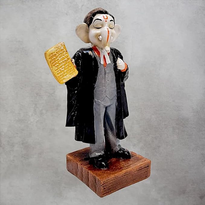 Lawyer Ganpati Bappa Figurine - Unique Gift - Karigaari India Aesthetic Home Decor